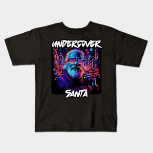 Undercover Santa in Town 3 Kids T-Shirt